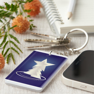 Porte-clefs Noël blanc