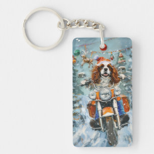 Porte-clefs Noël Cavalier King Charles Spaniel