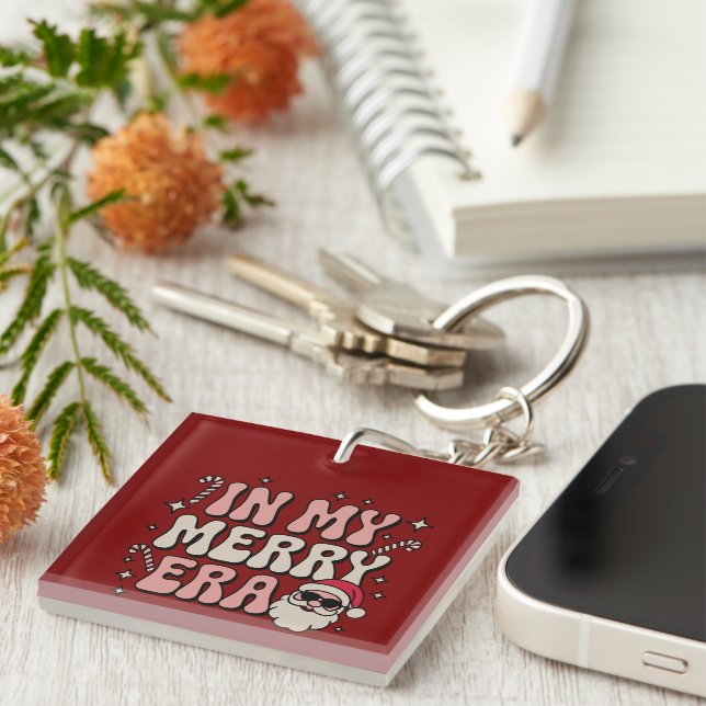 Porte-clefs Noël dans mon époque joyeuse et mignonne de Noël (Devant Droit)