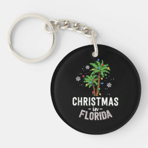 Porte-clefs Noël En Floride Pont Les Palmiers Famille Va