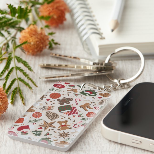 Porte-clefs Noël et épices (Devant droit)