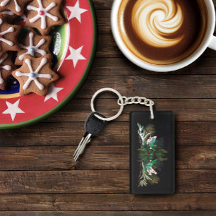 Porte-clefs Noël Homme vert