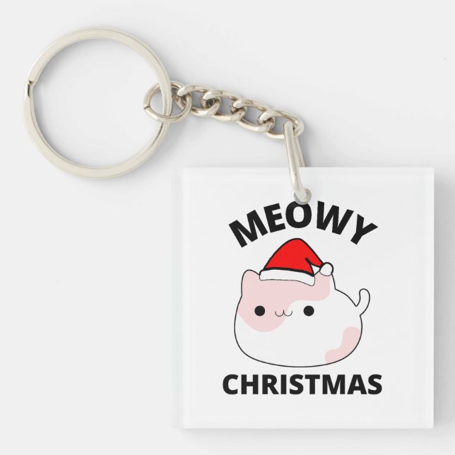 Porte-clefs Noël Meowy (Devant)