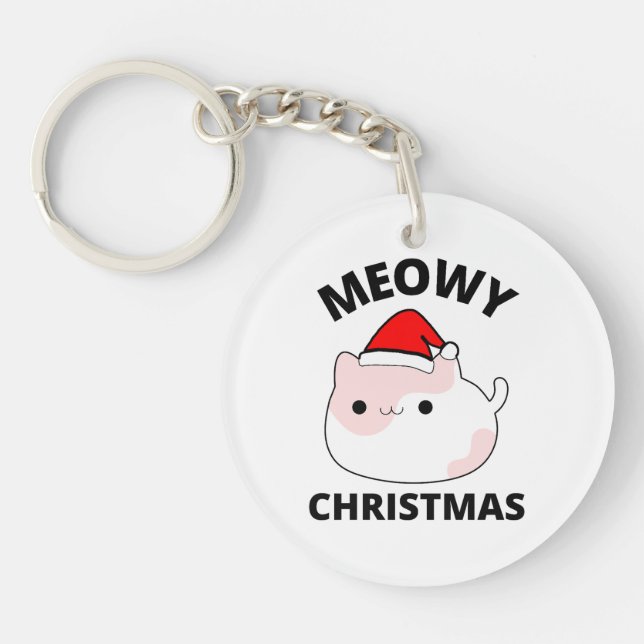 Porte-clefs Noël Meowy (Devant)