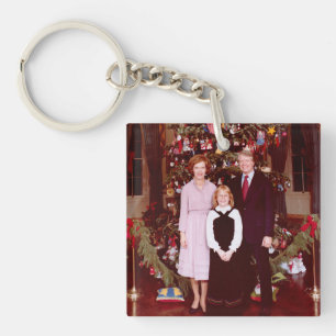 Porte-clefs Noël Président James Jimmy Carter Maison Blanche