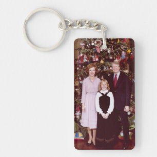 Porte-clefs Noël Président James Jimmy Carter Maison Blanche