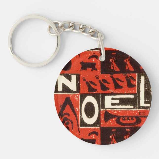Porte-clefs Noel Rouge (Devant)