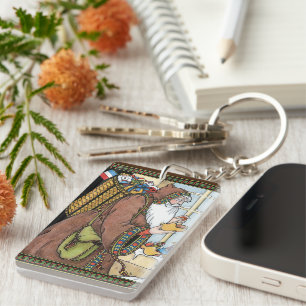 Porte-clefs Noël vintage, jouets du Père Noël sabots chaussure