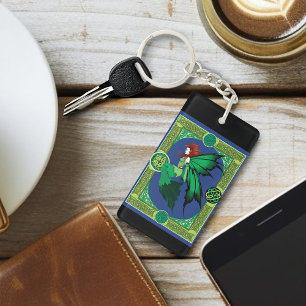 Porte-clefs Noeud celtique Travail Green Fairy