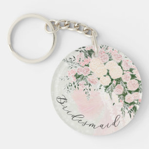 Porte-clefs Nœud rouge-gorge Demoiselle d'honneur et Bouquet d