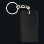 Porte-clefs Noir Uni Élégant<br><div class="desc">❤️ Noir</div>
