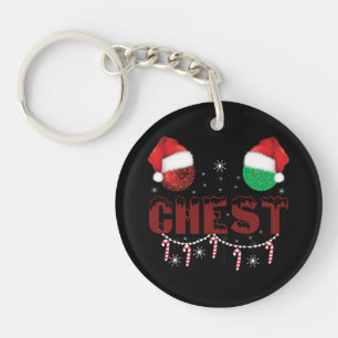 Porte-clefs Noix de poitrine Noël Correspondance Noël Couples