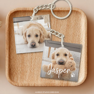 Porte-clefs Nom de compagnie mignon moderne pour animal de com