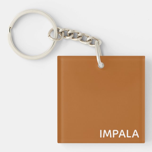 Porte-clefs Nom de couleur brun Impala (Devant)