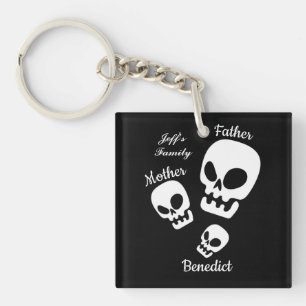 Porte-clefs Nom de famille du citrouille d'Halloween jack-o-la