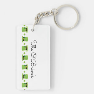 Porte-clefs Nom de famille irlandais Shamrock Green Irlande Ca
