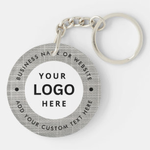 Porte-clefs Nom de l'entreprise et logo