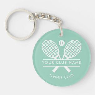 Porte-clefs Nom de l'équipe de club de tennis sur gazon person