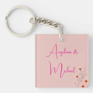 Porte-clefs Nom de script manuscrit élégant et tendance