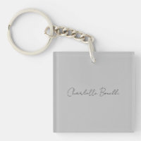 Nom de script manuscrit minimaliste Gris
