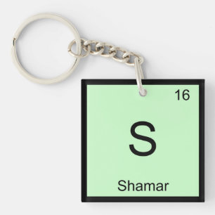 Porte-clefs Nom de Shamar Chimie Élément Tableau périodique