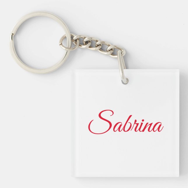 Porte-clefs Nom d'écriture manuscrite classique professionnel  (Devant)