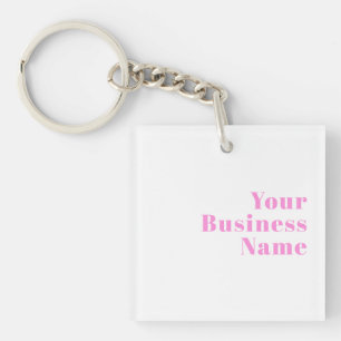 Porte-clefs Nom d'entreprise moderne éditable ou prénom et nom
