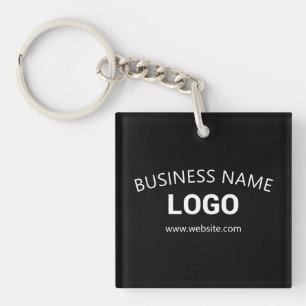 Porte-clefs Nom d'entreprise, site Web et logo téléchargeables