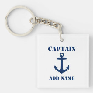 Porte-clefs Nom du capitaine Ajouter Nom du bateau Ancre Photo