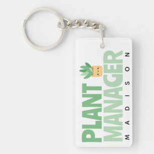 Porte-clefs Nom du gestionnaire du Plante personnalisé Cactus