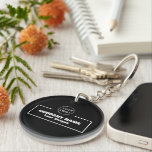 Porte-clefs Nom et logo de l'entreprise<br><div class="desc">Nom de l'entreprise et Bague de clé du logo par le magasin du Carte de visite.</div>