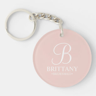 Porte-clefs Nom et monogramme de la servante d'accueil personn