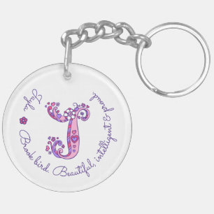 Porte-clefs Nom et signification du monogramme J de Jayla