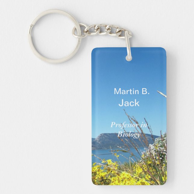 Porte-clefs nom et titre professionnel (Devant)