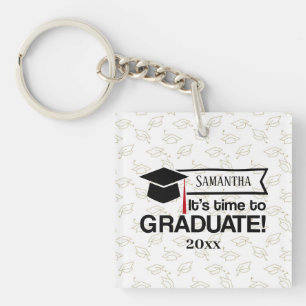 Porte-clefs Nom personnalisé et année Porte - clé cadeau de di