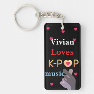 Porte-clefs Nom personnalisé K-pop