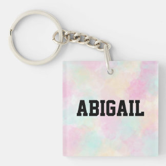Porte-clefs Nom personnalisé Police universitaire Girly Patel 