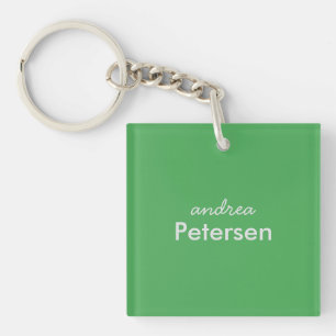 Porte-clefs Nom personnalisé tendance moderne minimaliste