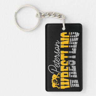 Porte-clefs NOM personnalisé Wrestling School Team Wrestler