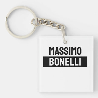 Porte-clefs Nom propre Minimaliste Moderne Simple Noir Blanc
