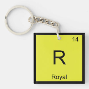Porte-clefs Nom royal Chimie Élément Tableau périodique