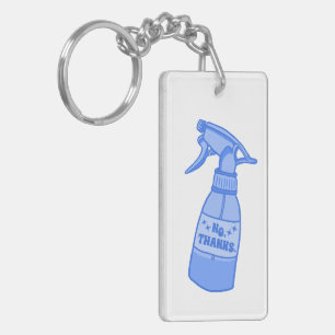 Porte-clefs Non, merci. Humour Sassy Flacon Pulvérisateur