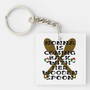 Porte-clefs Nonna Revient Avec Sa Cuillère En Bois