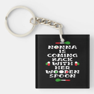 Porte-clefs Nonna Revient Avec Sa Cuillère En Bois