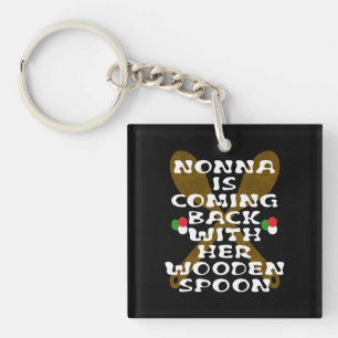 Porte-clefs Nonna Revient Avec Sa Cuillère En Bois