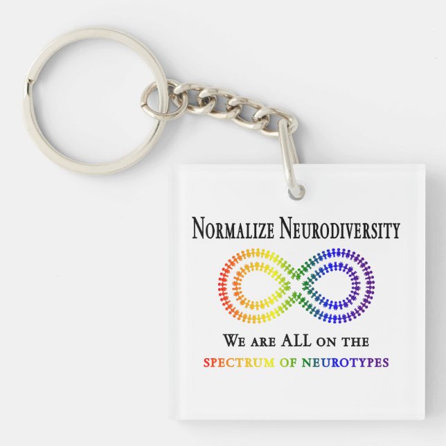 Porte-clefs Normaliser la Neurodiversité (Devant)