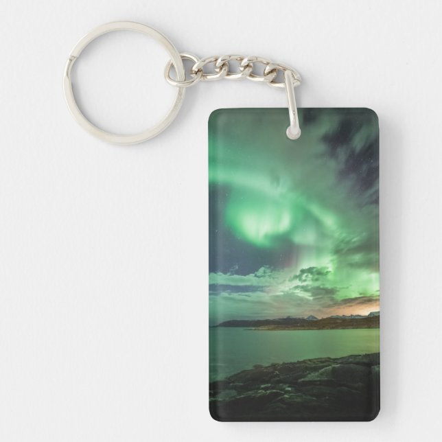 Porte-clefs Northern Lights Norvège (Devant)