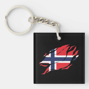Porte-clefs Norway Drapeau Inside Me, scandinavie dans Claw Ma