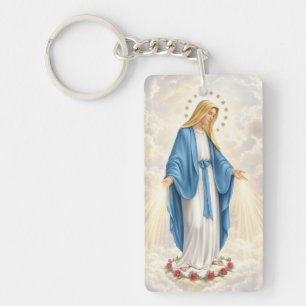 Porte-clefs Notre-Dame de la Médaille Miraculeuse