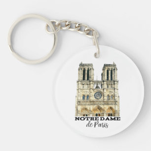Porte-clefs Notre-Dame de Paris Souvenir France Cathédrale